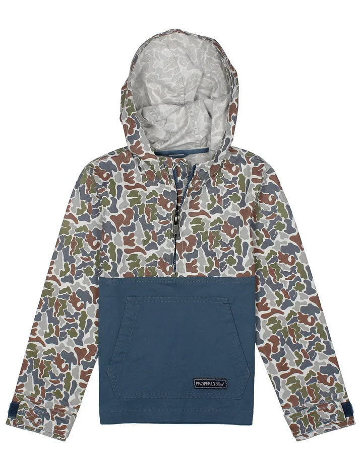 Properly Tied Boys Outerwear Terra Camo / 4 Toddler Properly Tied Boys Ridge Anorak Terra Camo
