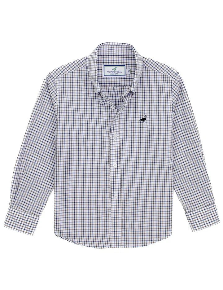 Properly Tied Boys Seasonal Sportshirt - Carolina