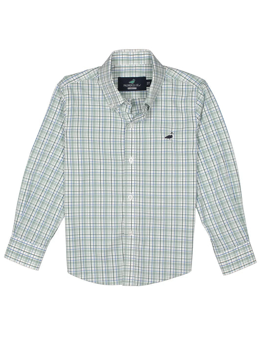 Properly TiedProperly Tied Boys Seasonal Sportshirt - Sage StreamBabysupermarket