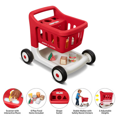 RADIO FLYERRadio Flyer Scan & Sort Shopping Cart w/Lights & SoundsBabysupermarket