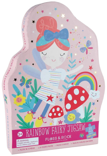 Floss & Rock Toy / Puzzles Rainbow Fairy 20PC Fairy Shaped Jigsaw Puzzle