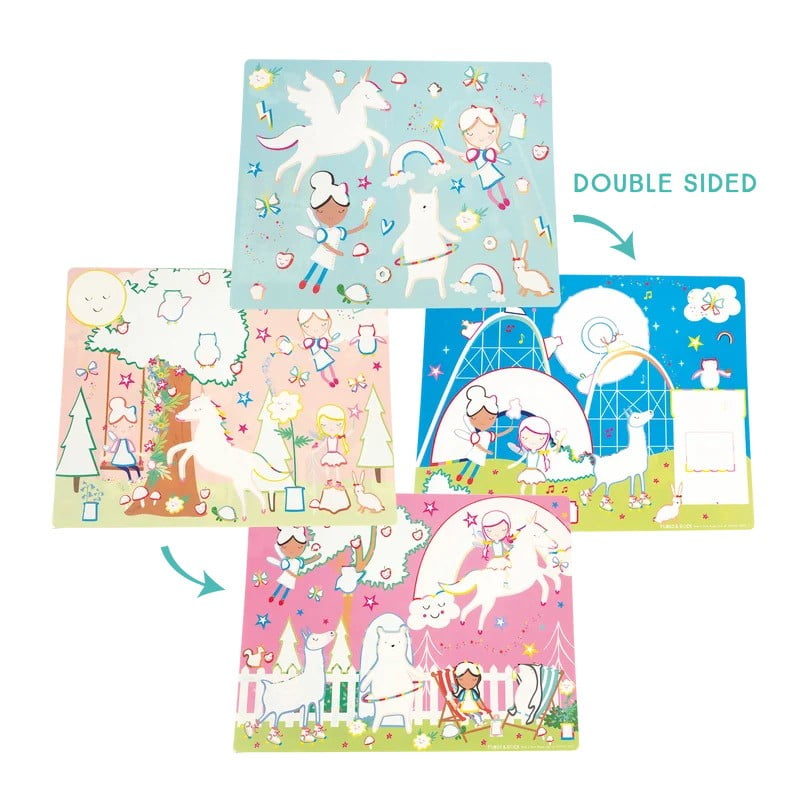 Floss & Rock Toys / Activity / Art and Crafts Rainbow Fairy Magic Water Placemats