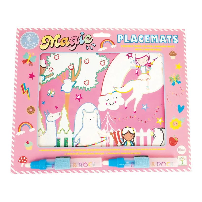 Floss & Rock Toys / Activity / Art and Crafts Rainbow Fairy Magic Water Placemats