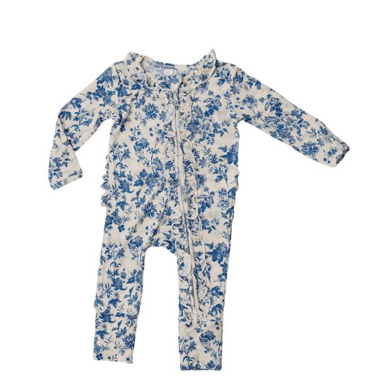 Rockin Royalty Blue Bell Bliss Footie