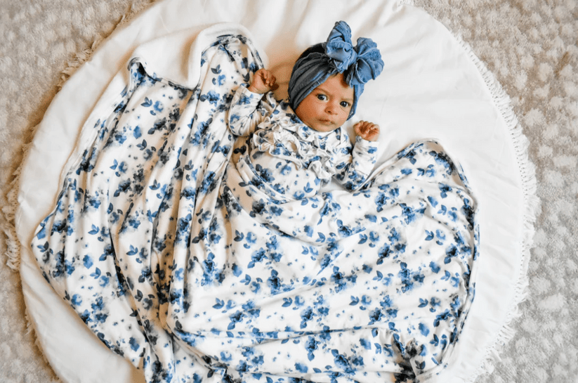 Rockin Royalty Blue Bell Bliss Swaddle