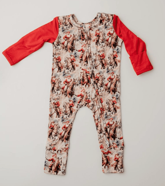 Rockin Royalty Cowboy Claus Footie