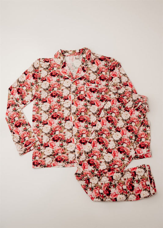 Rockin Royalty Crimson Bloom Mom PJ Set