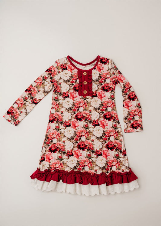Rockin Royalty Crimson Bloom Nightgown