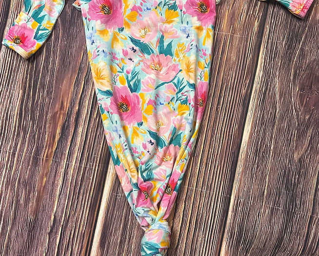 Rockin Royalty BabyRockin Royalty Girls Sunlit Poppy Knotted GownBabysupermarket