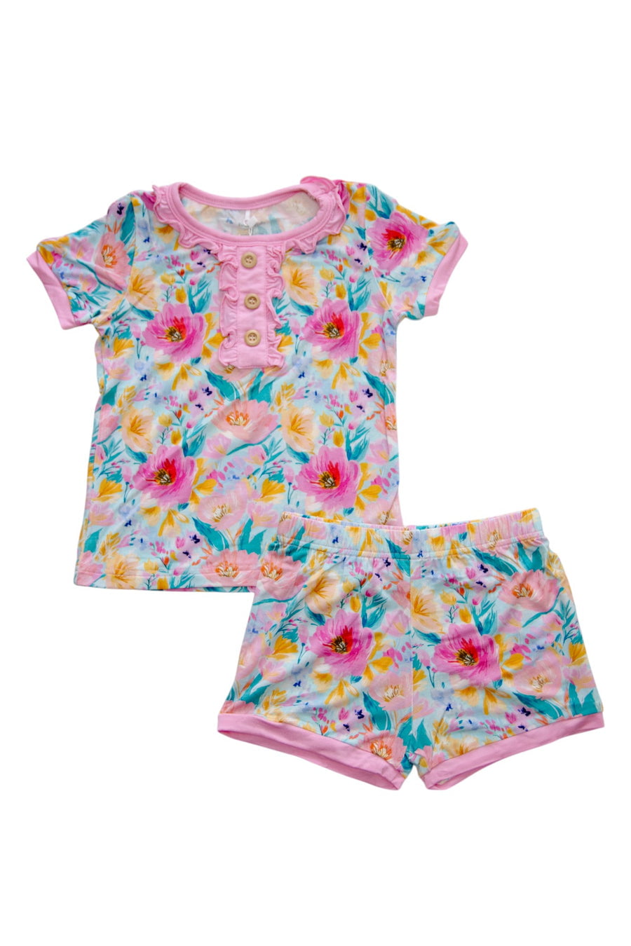 Rockin Royalty Baby Girls Sleepwear Sunlit Poppy / 2 Toddler Rockin Royalty Girls Sunlit Poppy Pajama Set
