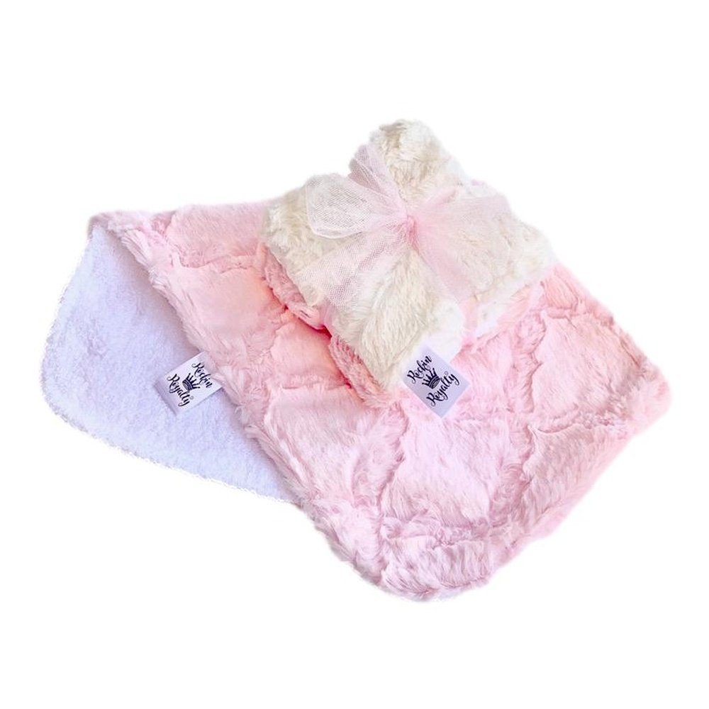 Rockin Royalty Girly Girl Burp Cloth Set