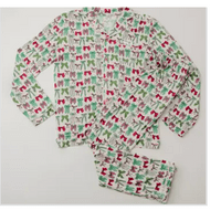 Rockin Royalty Holly Jolly Bows Mom PJ Set