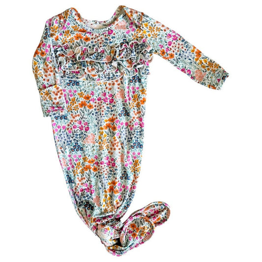 Rockin Royalty Mayze Mini Floral Knot Gown babysupermarket