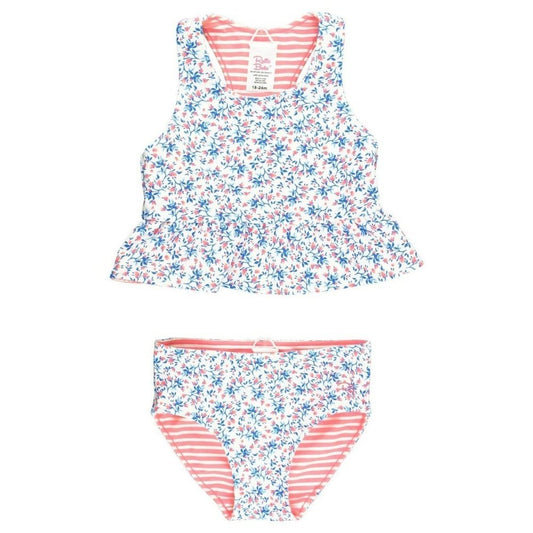 Ruffle Butts General Cottage Tea Time / 4 Toddler Ruffle Butts Cottage Tea Time Reversible Peplum Tankini