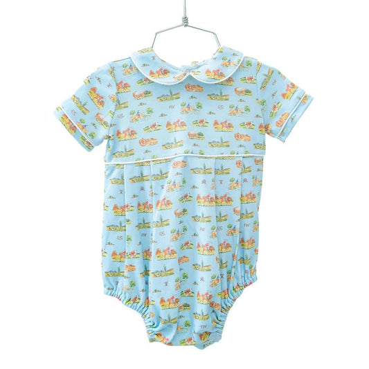 Ruth & Ralph Boys Apparel / Outfits / Infant Blue / 3 Mo Ruth & Ralph Boys Cowboy Toile Alexander Bubble