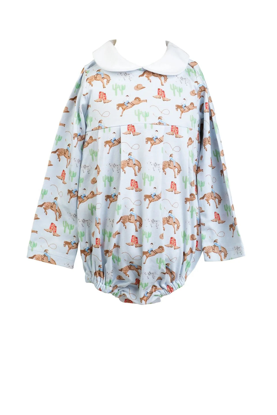 Proper Peony Long Sleeve Boy Bubble - Ranch Life