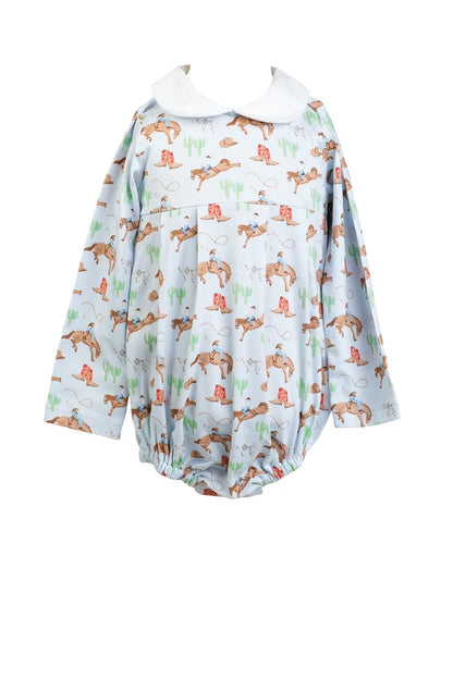 Proper Peony Long Sleeve Boy Bubble - Ranch Life