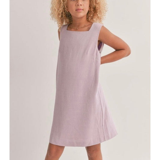 Sadie & Sage Apparel & Gifts Lavender / 8-Jul Sadie & Sage Tween La Luna Back Cutout Mini Dress