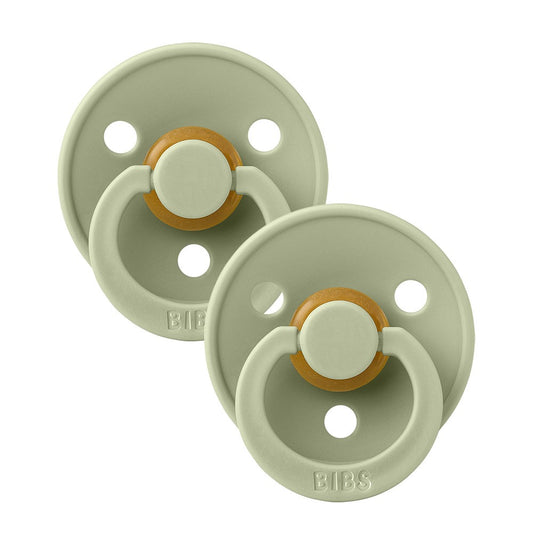 Bibs 2PK Colour Pacifier 6-18 Months Size 2 Sage