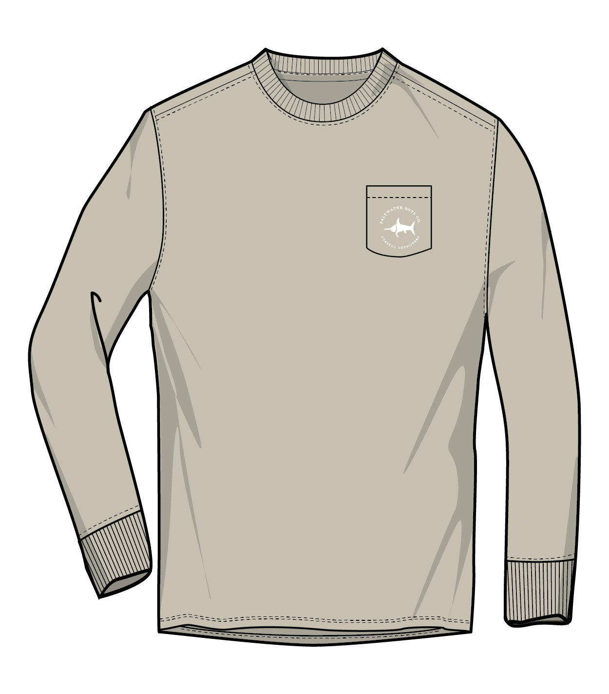 Saltwater Boys Football Long Sleeve T-Shirt