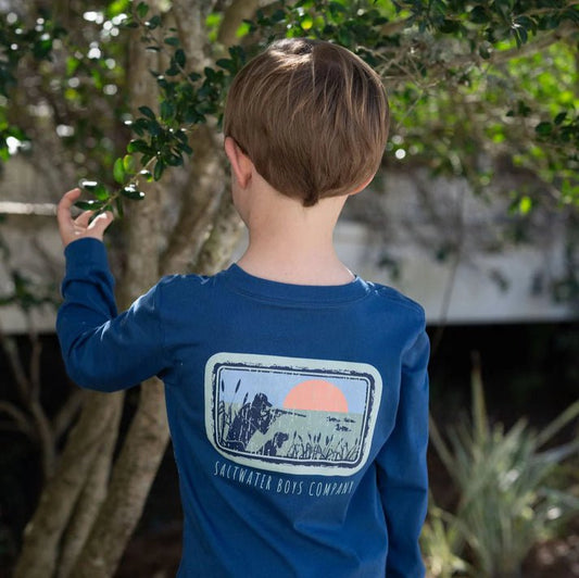 Saltwater Boys Hunter & Dog Long Sleeve T-Shirt
