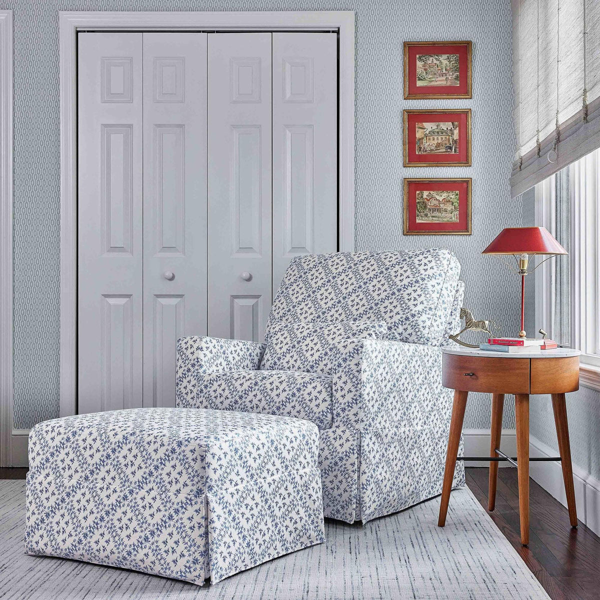 NamesakeSarah Flint x Namesake Crawford Gliding Ottoman in Eco-Performance Fabric | Water Repellent & Stain ResistantBabysupermarket