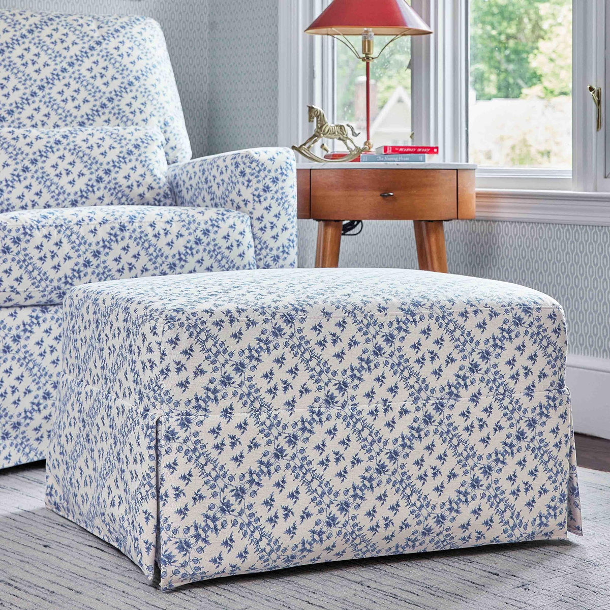 NamesakeSarah Flint x Namesake Crawford Gliding Ottoman in Eco-Performance Fabric | Water Repellent & Stain ResistantBabysupermarket