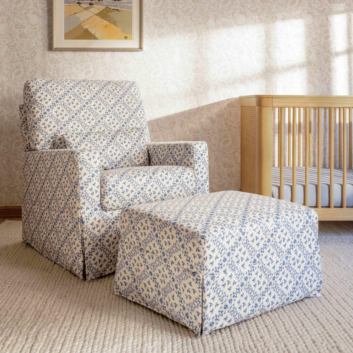 NamesakeSarah Flint x Namesake Crawford Gliding Ottoman in Eco-Performance Fabric | Water Repellent & Stain ResistantBabysupermarket