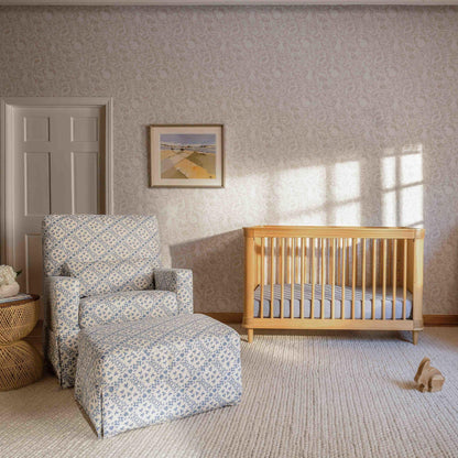 Namesake Gliders & Rockers Sarah Flint x Namesake Crawford Swivel Glider in Eco-Performance Fabric | Water Repellent & Stain Resistant