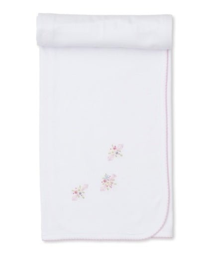 Not specified General 1SIZE / white/pink / spring 2024 SCE Blooming Sprays Embroidered Blanket