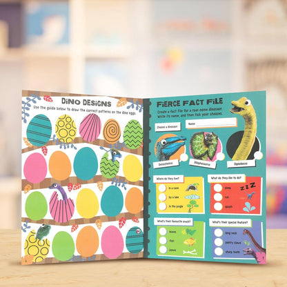 Scholastic Toys / Educational / Children Books Scholastic Dinosaurs Googly-Eyes Sticker Activity Book
