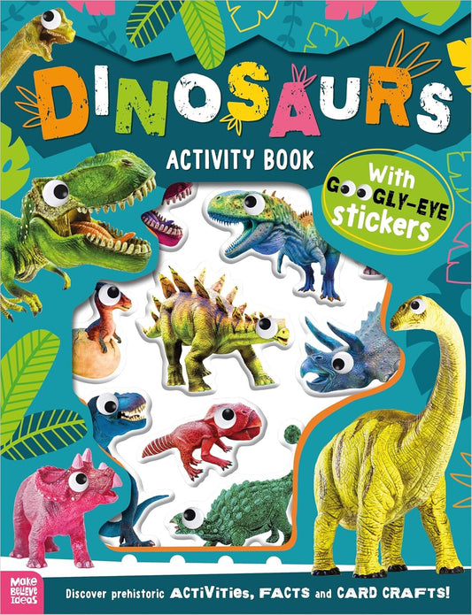 Scholastic Toys / Educational / Children Books Scholastic Dinosaurs Googly-Eyes Sticker Activity Book