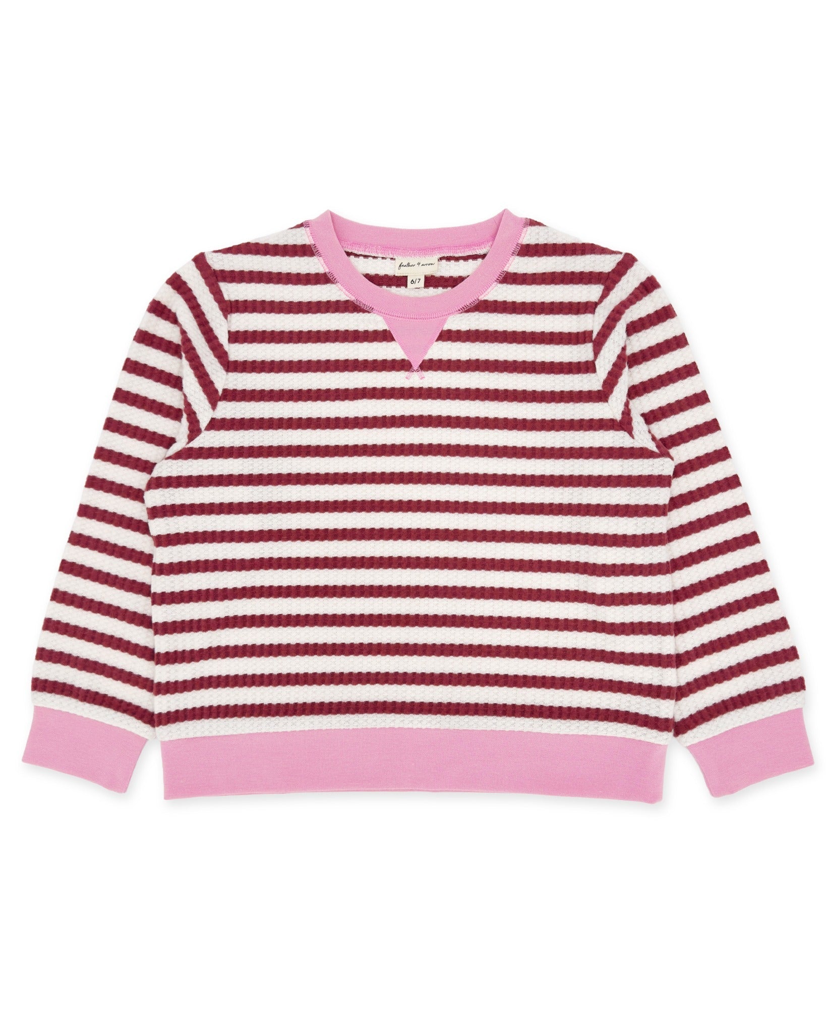 Feather 4 Arrow Scout Stripe Top - Mystic Maroon