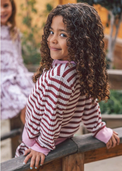 Feather 4 Arrow Scout Stripe Top - Mystic Maroon