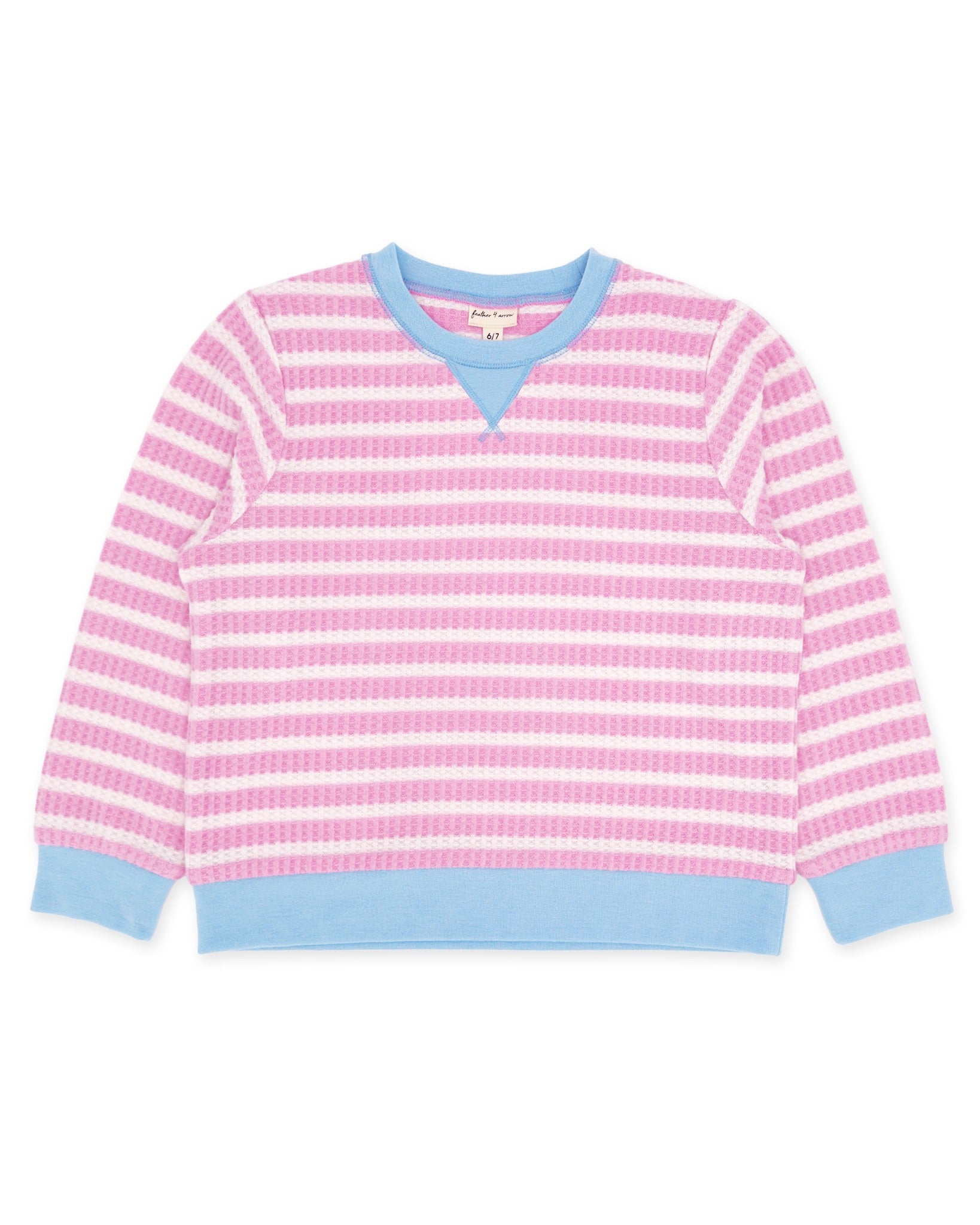 Feather 4 Arrow Scout Stripe Top - Pink Gloss