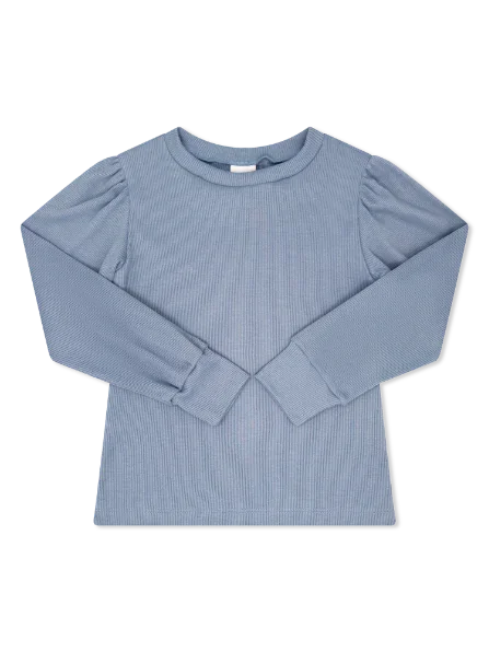 Lullaby Set Girls Shirts Blue / 6 Set Proper Jane Blouse Long Sleeve - Bluebird Blue