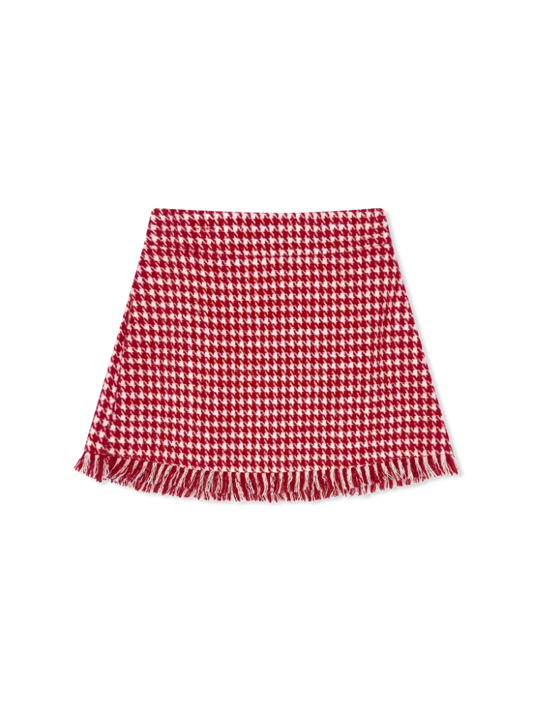 Lullaby Set Girls Play Sets Custom Houndstooth / 6 Set Proper Kensington Fringe Skirt - Custom Houndstooth