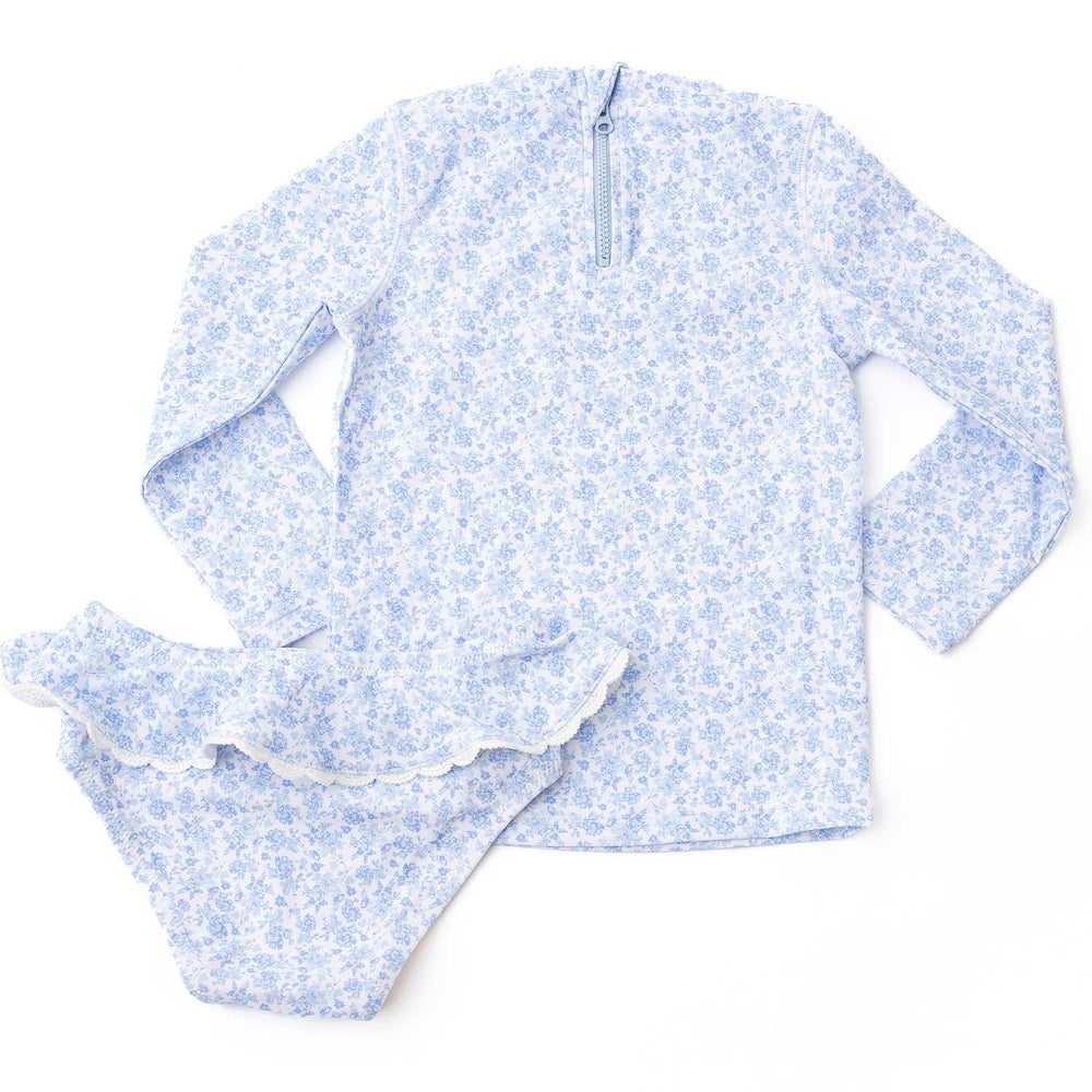Shade CrittersShade Critters Girls Coastal Garden Long Sleeve Two Piece SwimsuitBabysupermarket