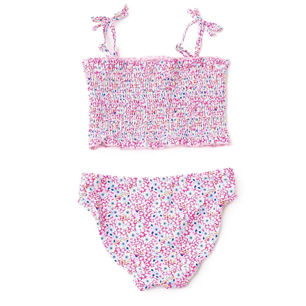 Shade CrittersShade Critters Girls Electric Ditsy Smocked Two Piece SwimsuitBabysupermarket