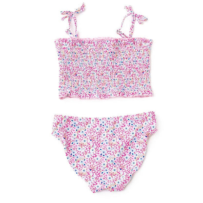 Shade CrittersShade Critters Girls Electric Ditsy Smocked Two Piece SwimsuitBabysupermarket