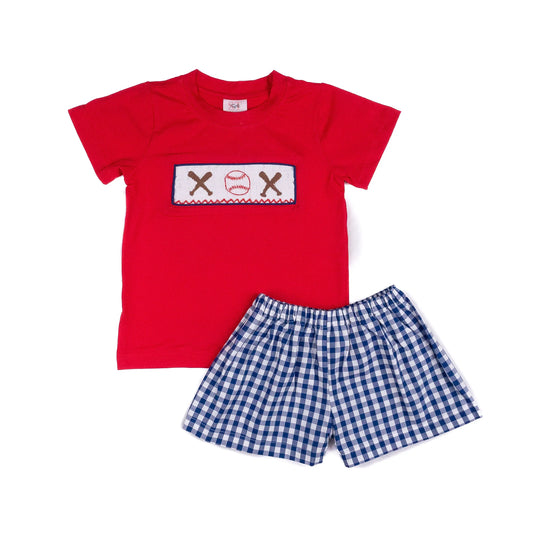 Shop TeetaShop Teeta Boys Wyatt Short Set - BaseballBabysupermarket