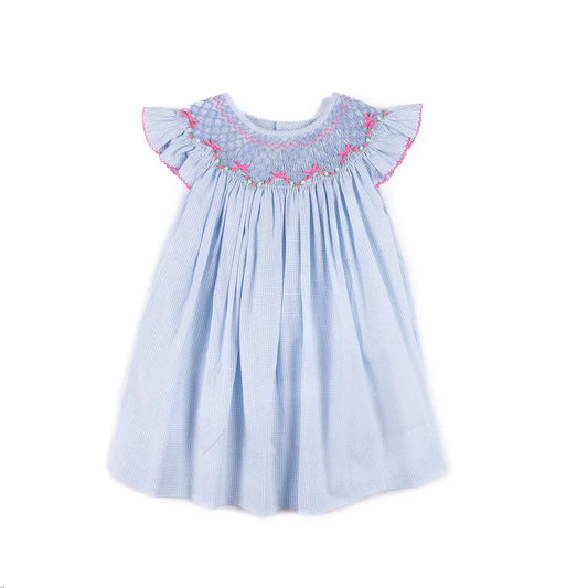 Shop TeetaShop Teeta Girls Kate Dress - Georgia BowsBabysupermarket