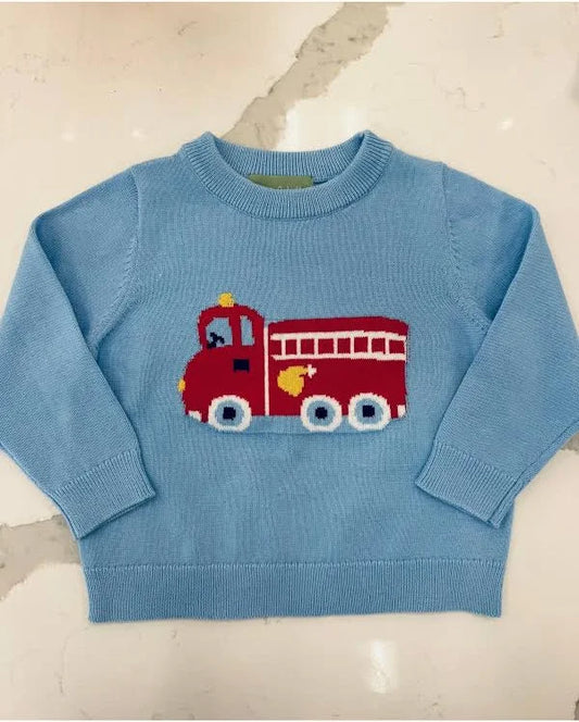 True Boys Firetruck Sweater