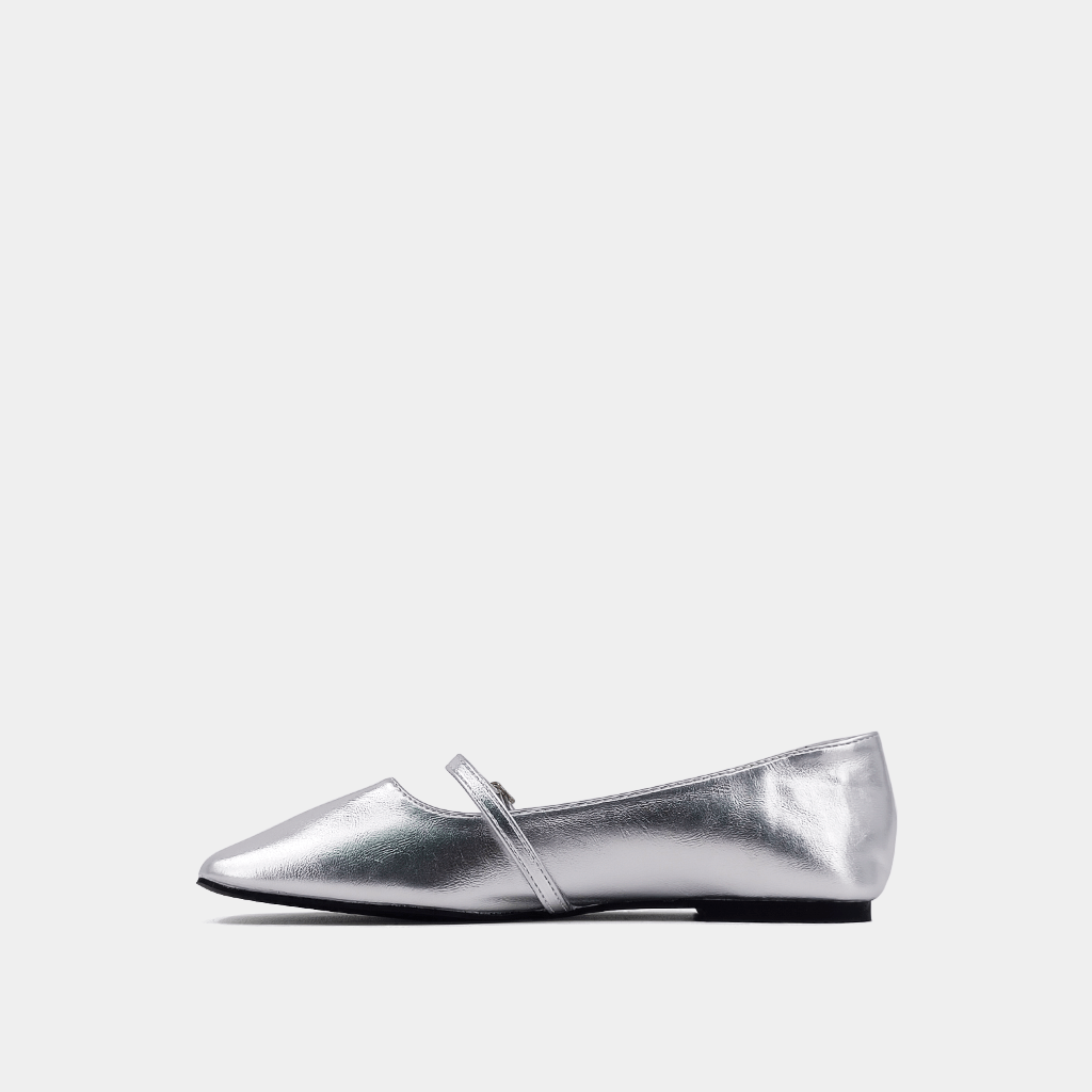 ShuShop Apparel & Gifts ShuShop Adele Kids Silver Ballet Flat