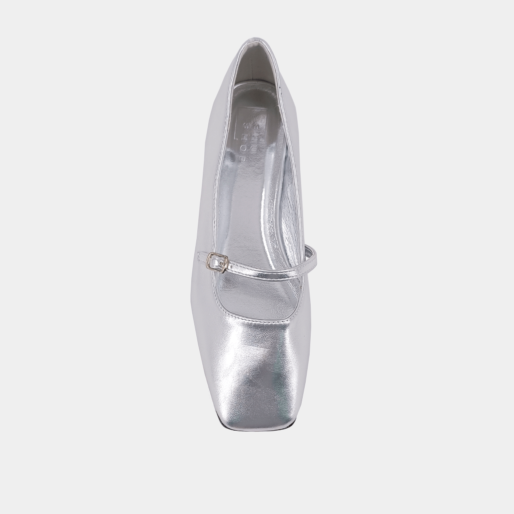 ShuShop Apparel & Gifts ShuShop Adele Kids Silver Ballet Flat