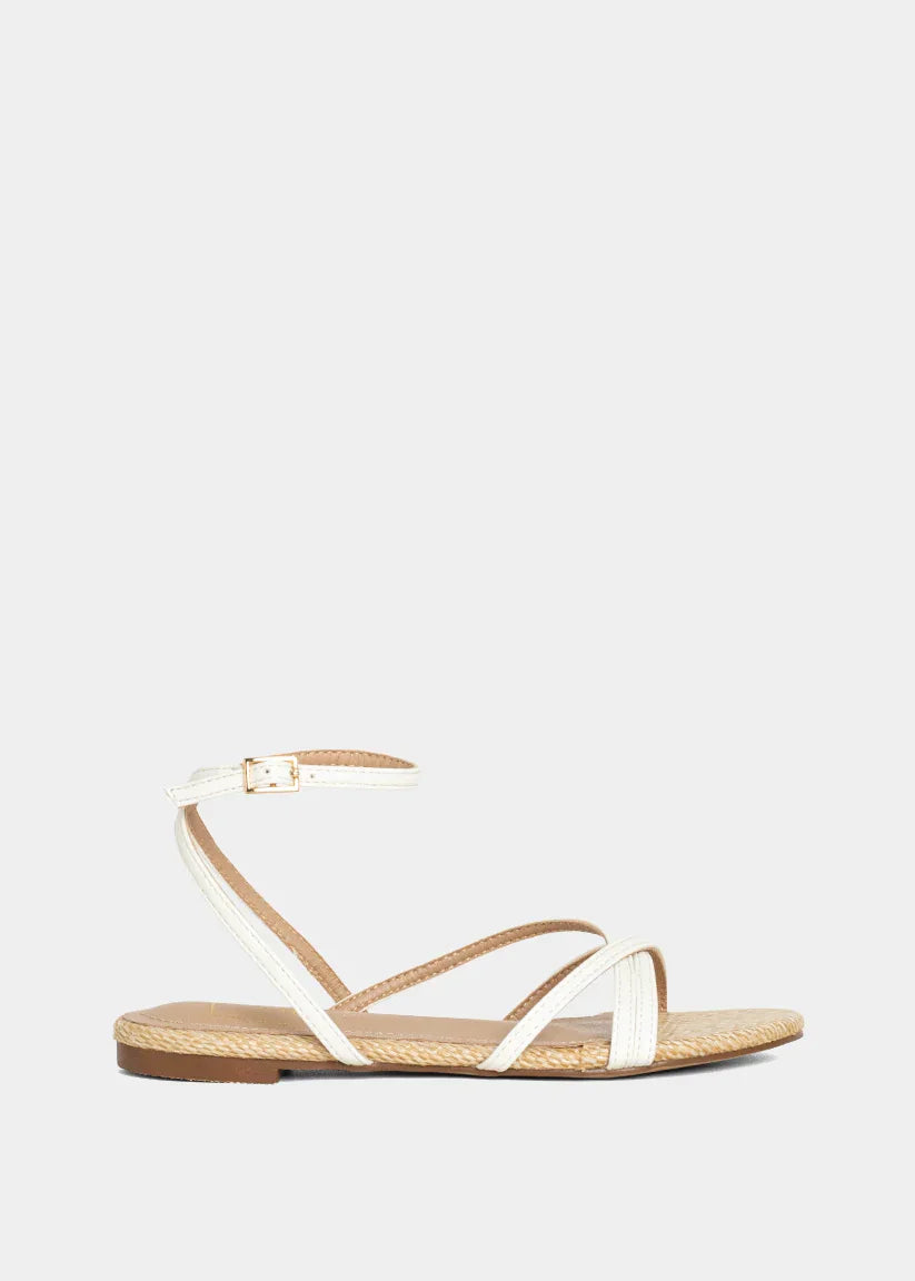 ShuShop Shoes White / 13 ShuShop Girls Dana Mini Sandal - White