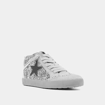 ShuShop Apparel & Gifts ShuShop Kids Paulina Sneaker Silver Glitter