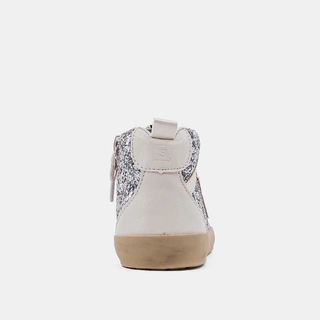 ShuShop Apparel & Gifts ShuShop Kids Paulina Sneaker Silver Glitter