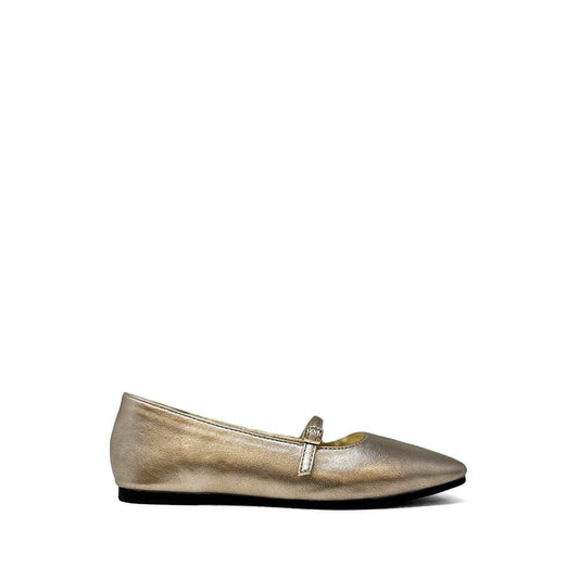 ShuShop Light Gold Adele Mini Ballet Flat