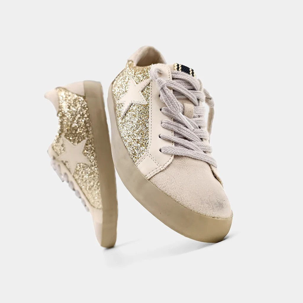 ShuShop Paula Kids Sneaker Gold Glitter